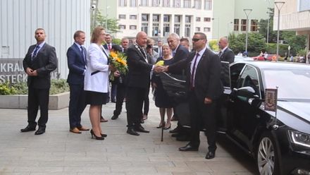 Miloš Zeman zahájil třídenní návštěvu Ústeckého kraje