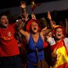 Fanoušci Španělska slaví titul na Euru 2012