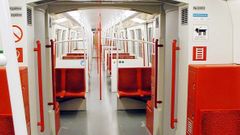 Metro ve Vídni, nové (nemá rozdělené vagóny)