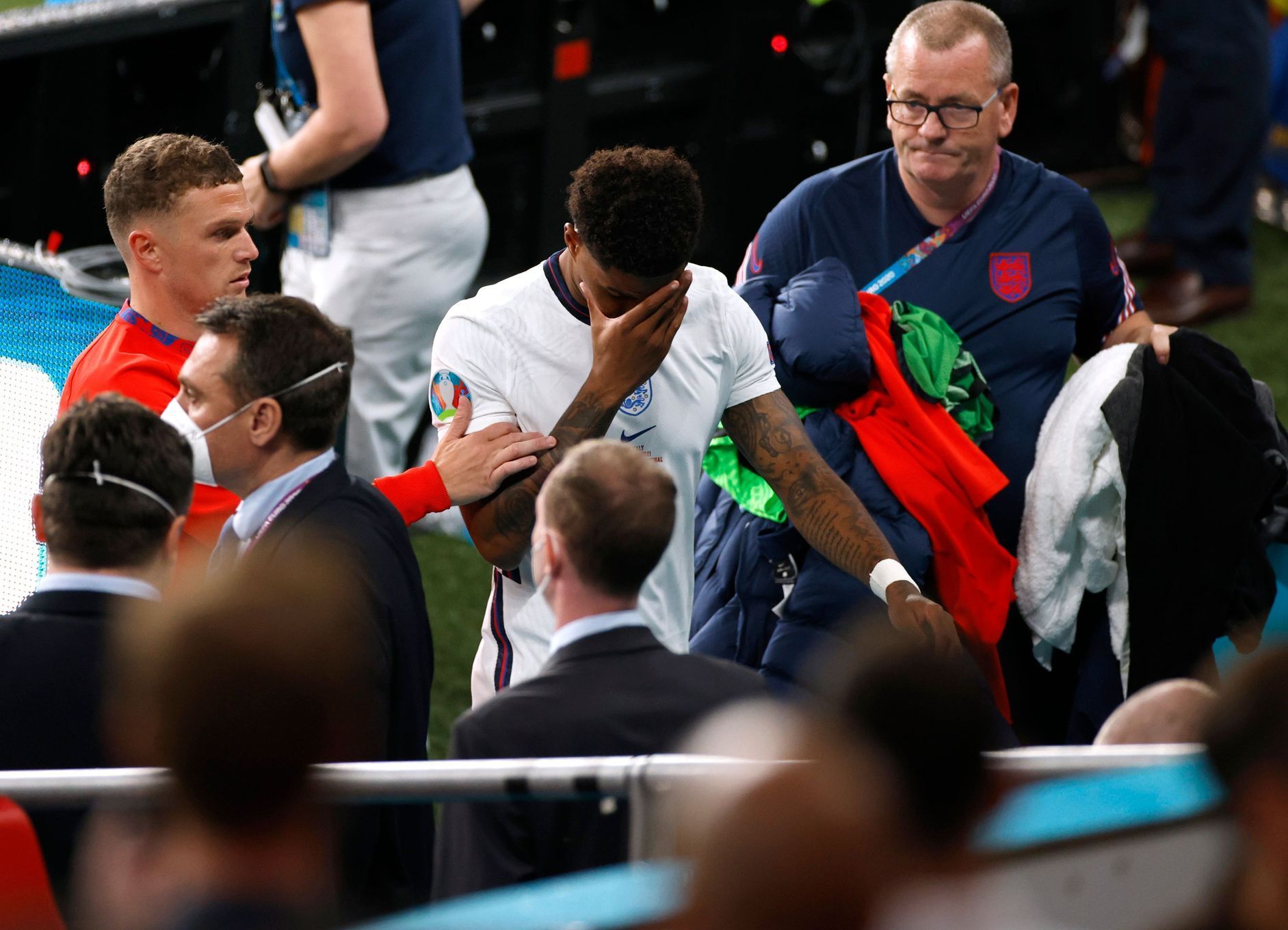 Smutný Marcus Rashford po finále ME 2020