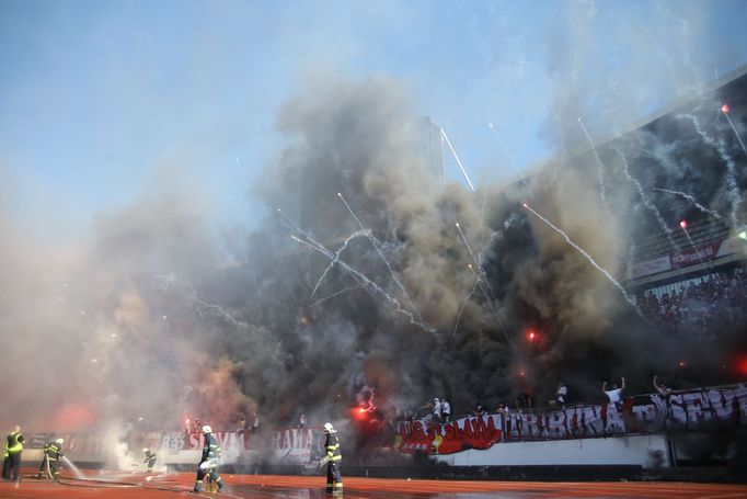 EPL, Slavia-Brno: fanoušci Slavie