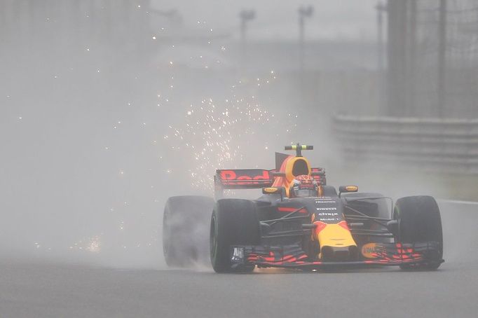 Max Verstappen v Red Bullu, trénink na VC v Šanghaji