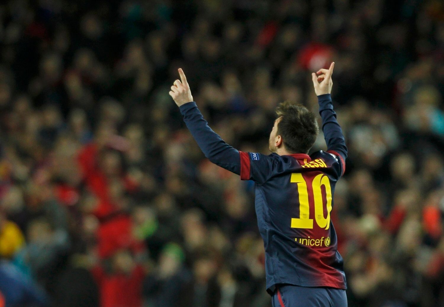 Fotbal, Liga mistrů, Barcelona - AC Milán: Lionel Messi