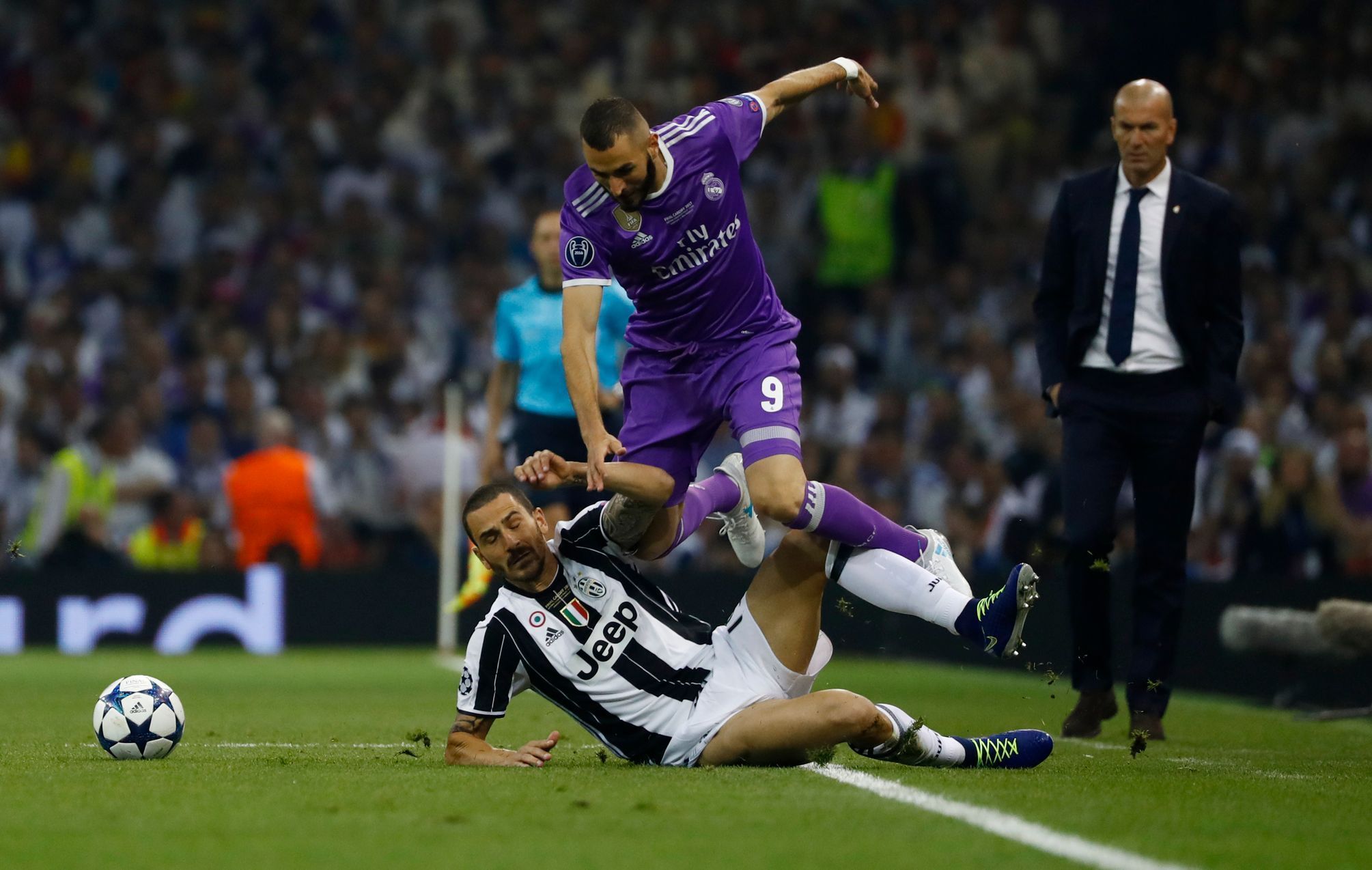 Finále LM, Real-Juventus: Karim Benzema - Leonardo Bonucci
