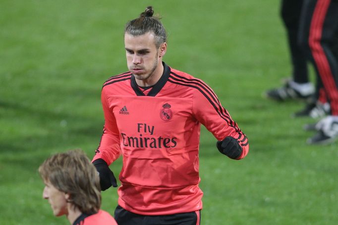 Real Madrid v Plzni před utkáním Ligy mistrů, Gareth Bale