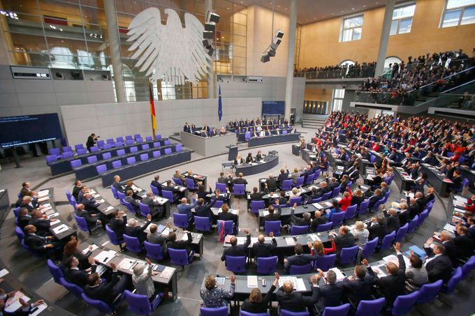 Německý parlament, Bundestag.