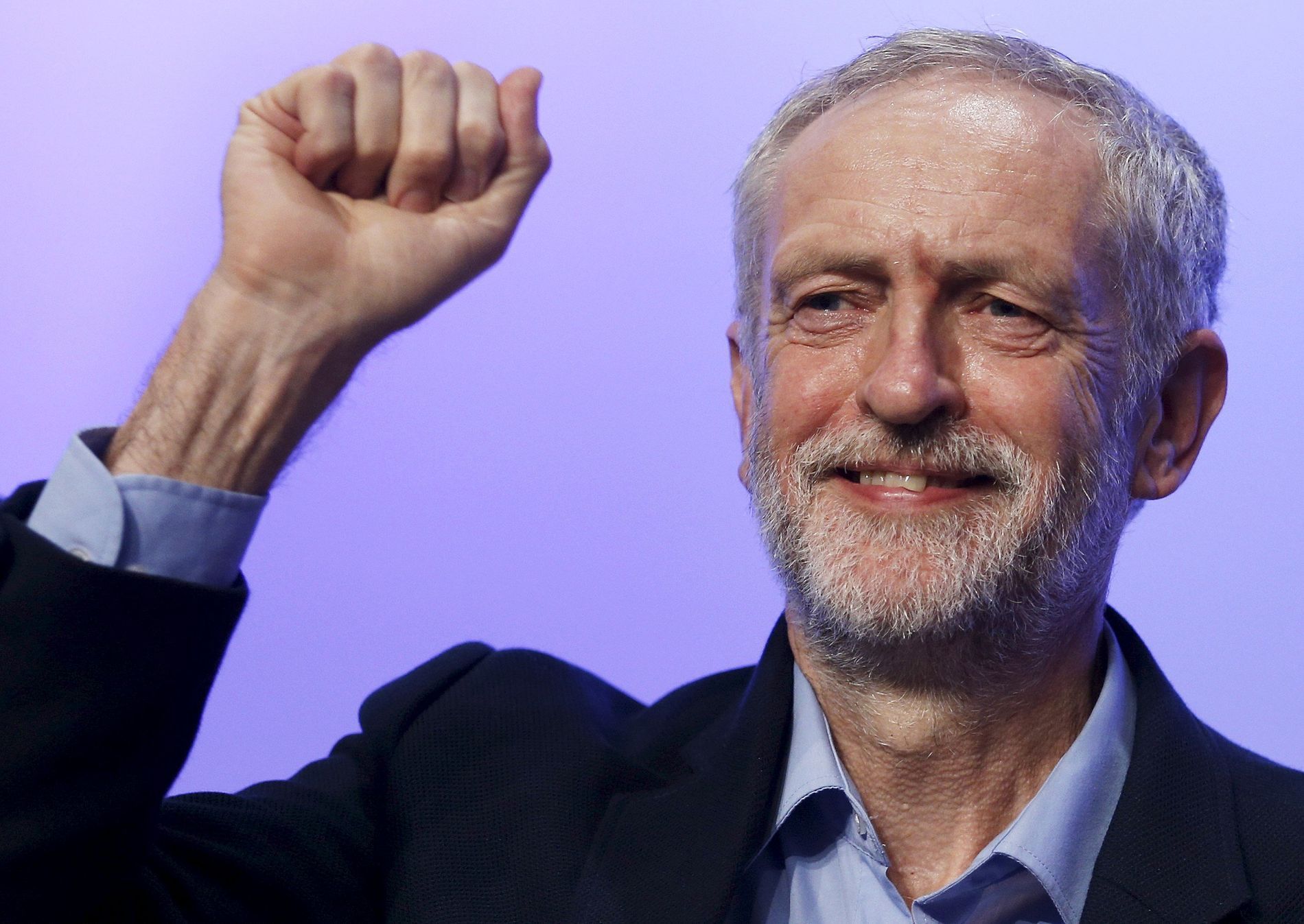Jeremy Corbyn File photo of the new leader of Britain's opposition Labour Party Corbyn acknowledging applause after addressing the Trade Union Congress (TUC) in Brighton in southern England