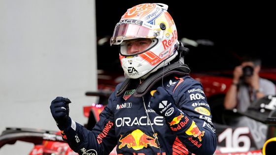 Max Verstappen z Red Bullu slaví vítězství v kvalifikaci na VC Rakouska F1 2023