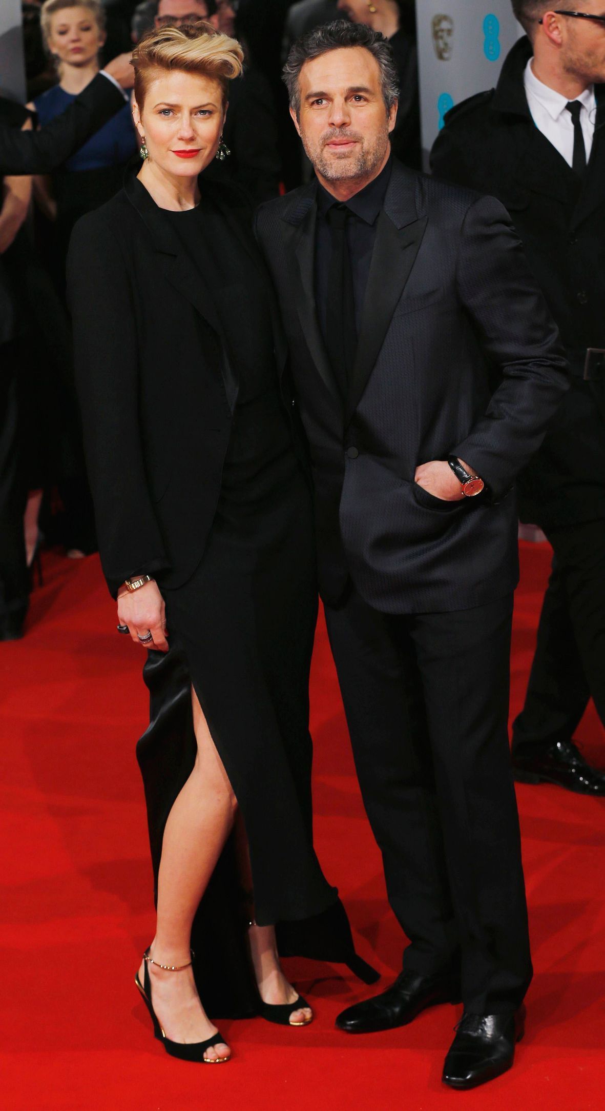 Mark Ruffalo s manželkou Sunrise Coigney (BAFTA v Londýně)