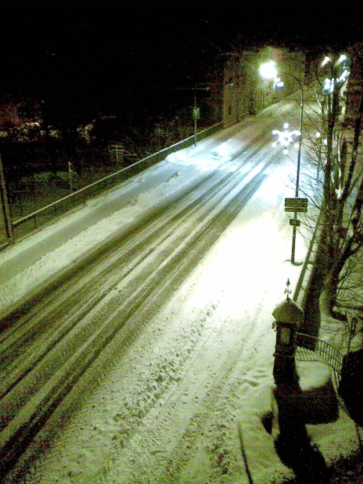 Smržovka pod sněhem, ráno 2. prosince 2010