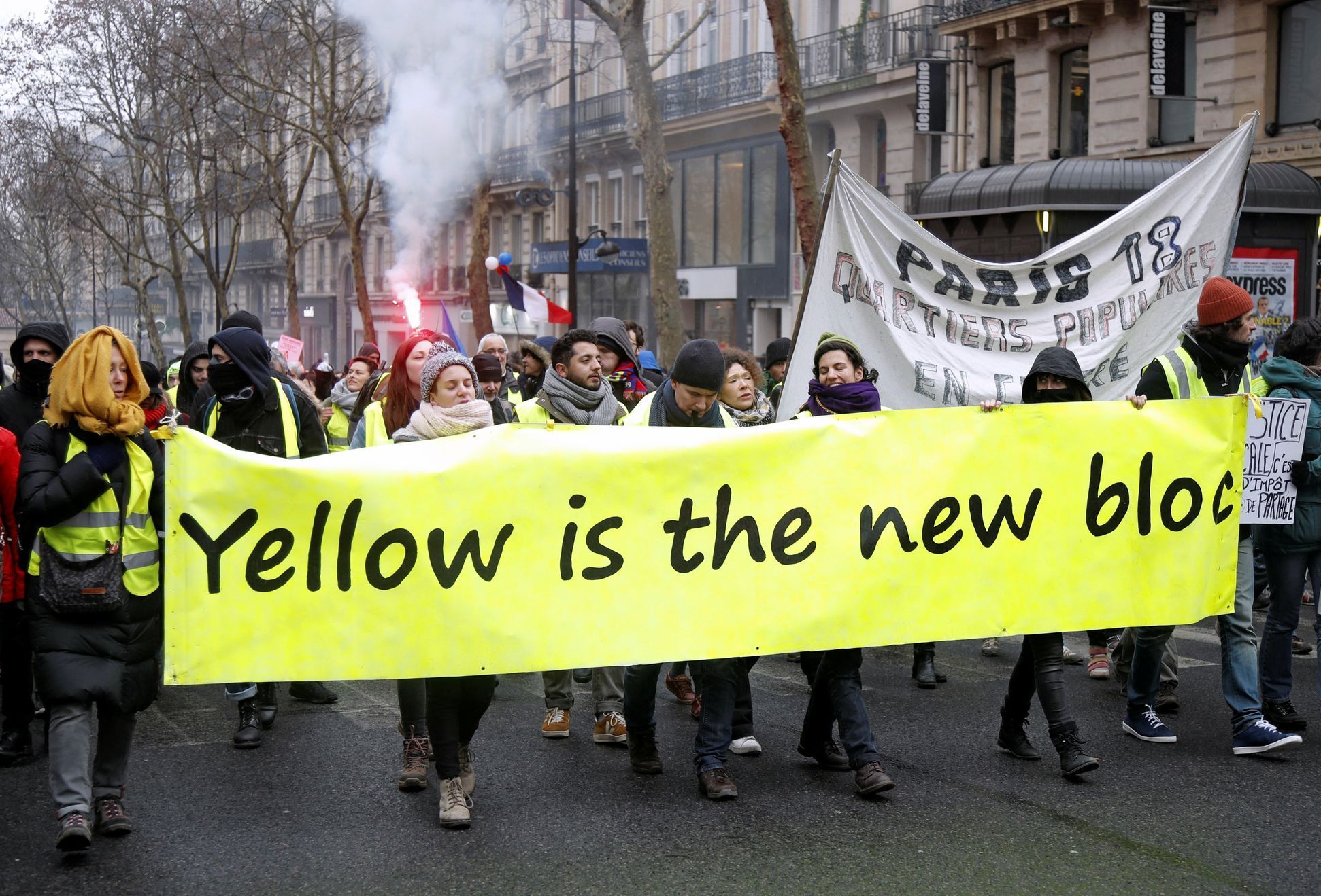Žluté vesty protesty 19.1.