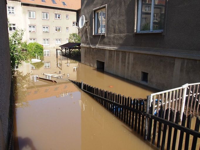 Kompletně zatopené objekty ve Střekově