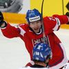 Petr Průcha se raduje v zápase o třetí místo Finsko - Česko