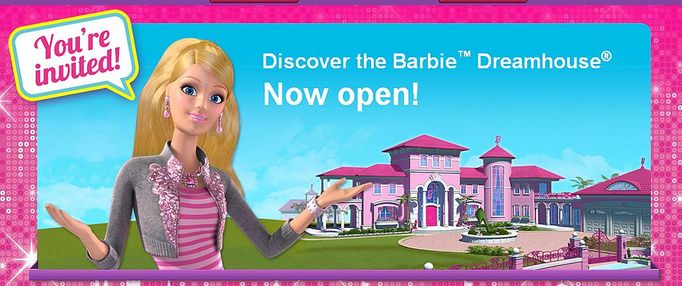 A právě do německého Barbie Dreamhouse domu se podíváme prostřednictvím naší fotogalerie. Na webových stránkách www.barbiedreamhouse.com je uvedené centrum zobrazeno takto.