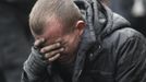 An anti-government protester reacts following clashes with riot police in Independence Square in Kiev February 20, 2014. At least 21 civilians were killed in fresh fighti