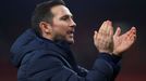 Soccer Football - Premier League - Arsenal v Chelsea - Emirates Stadium, London, Britain - December 29, 2019 Chelsea manager Frank Lampard celebrates after the match  Act