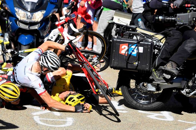 Tour de France 2016, 12. etapa: pád Chrise Frooma