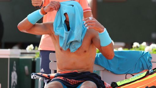 Rafael Nadal v semifinále French Open 2018.