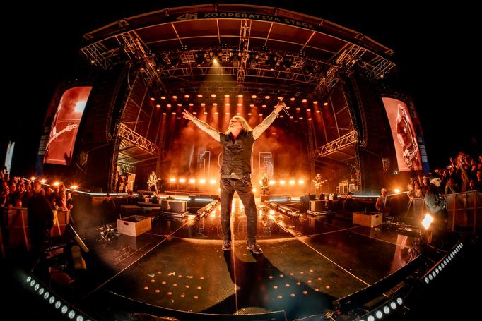 Kapela Kabát na festivalu Hrady CZ.