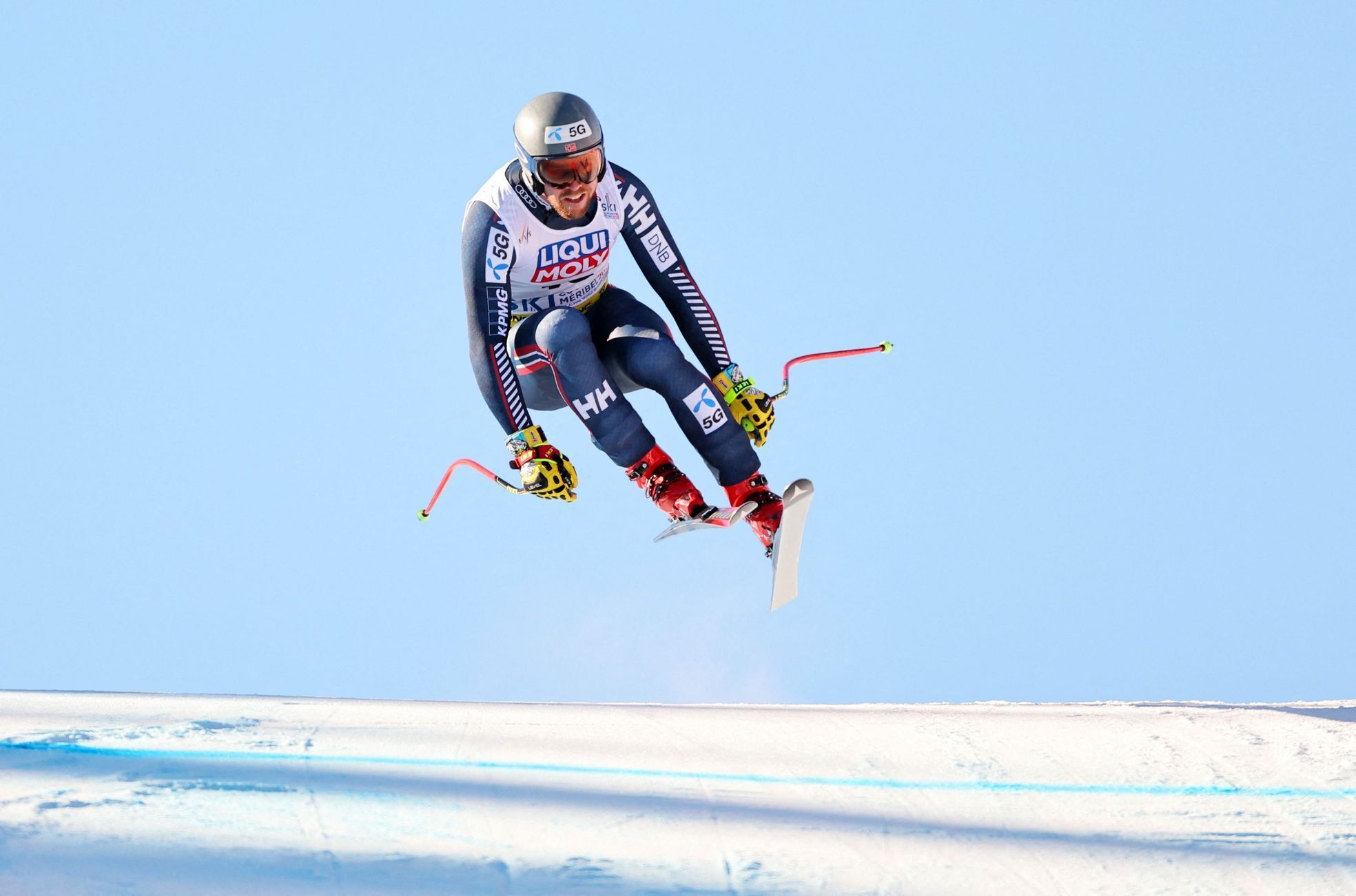 Aleksander Aamodt Kilde na trati sjezdu mužů na MS v alpském lyžování 2023