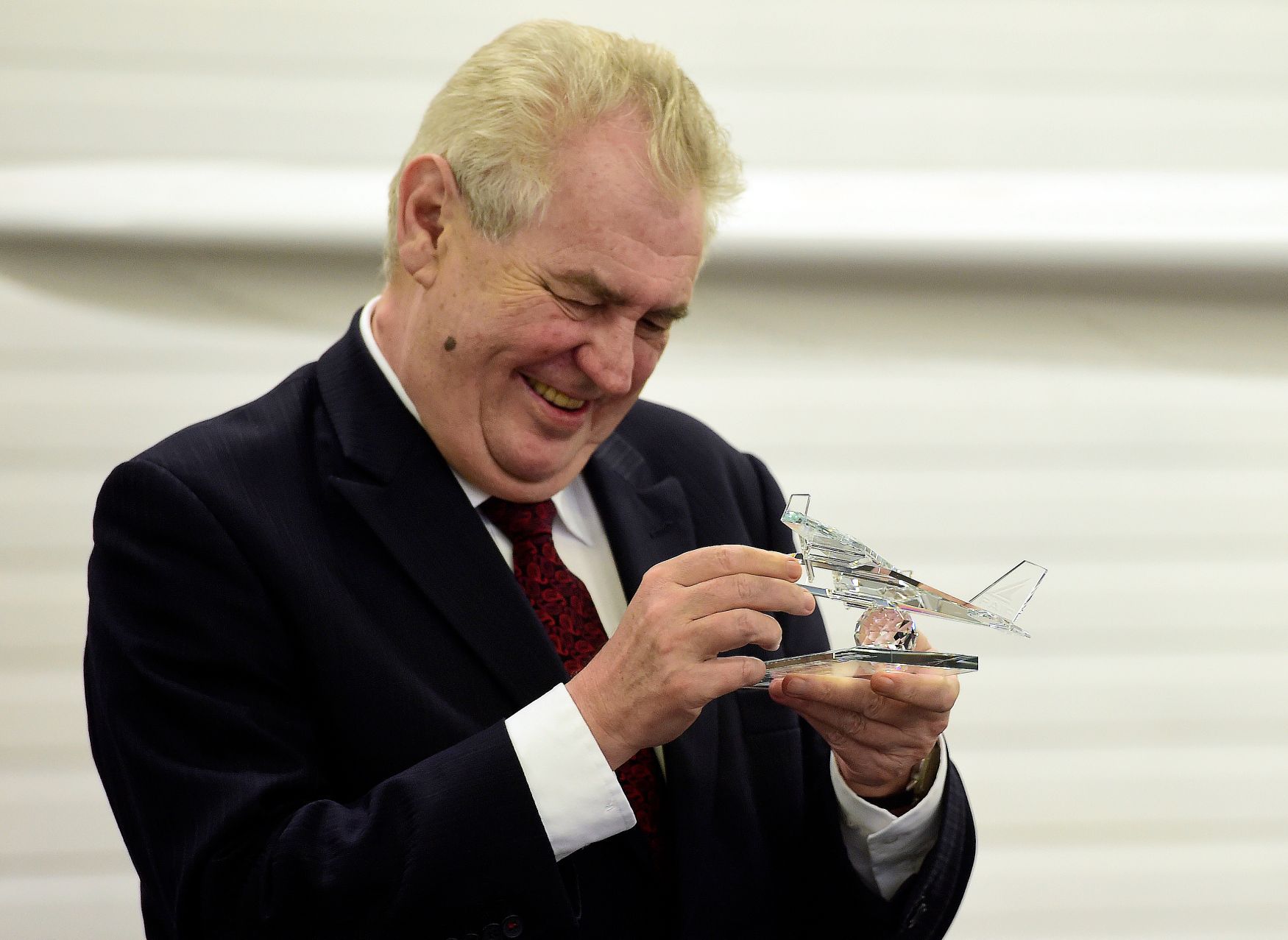 Miloš Zeman dary kraje model letadla Bystřice u Benešova