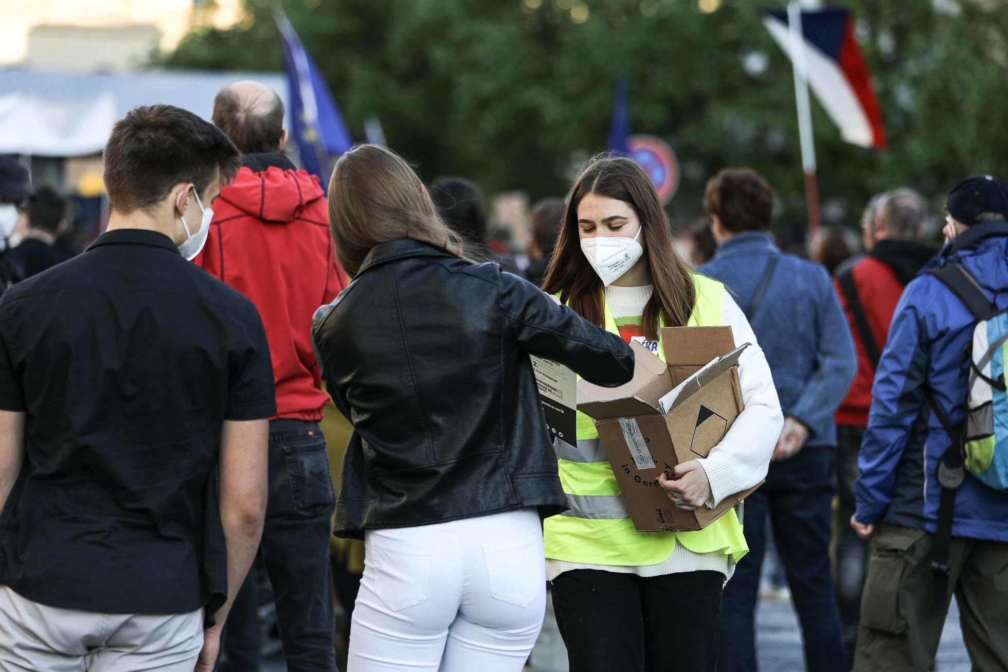 Demonstrace Milion chvilek Václavské náměstí 20. 5. 2021 za odstoupení Marie Benešové