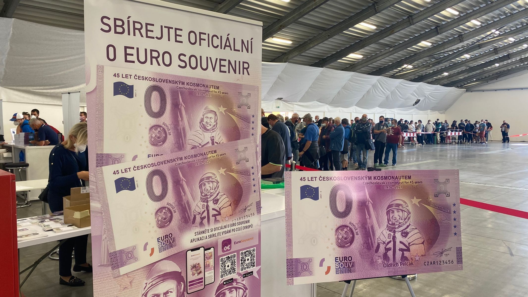 Prodej eurobankovky s Jiřinou Bohdalovou
