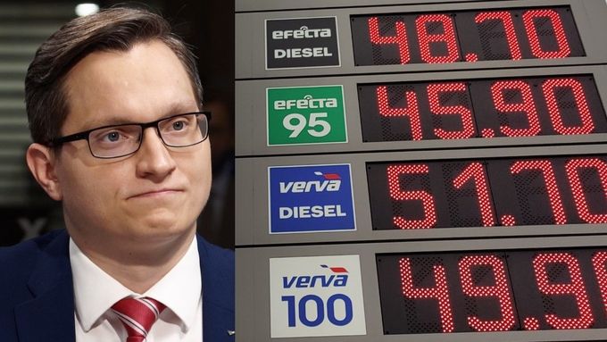 Takhle vysoké ceny paliv jsem nezažil. Uvidíme sumy kolem 55 korun za litr. Pumpaři teď trochu zneužívají situace, říká ekonom Štěpán Křeček.