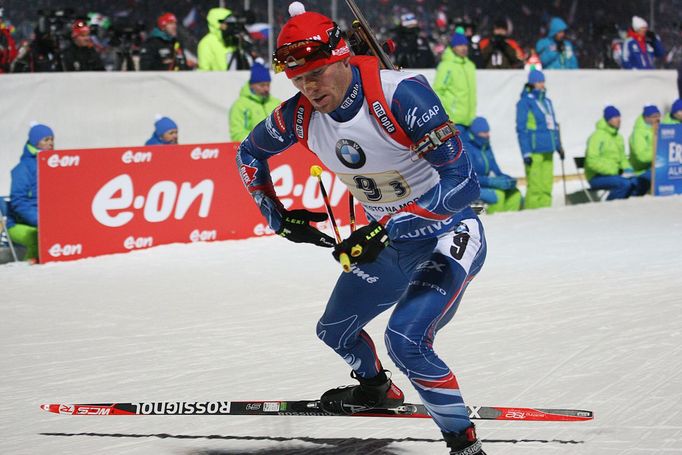 Biatlon, SP NMNM, smíšená štafeta: Michal Šlesingr