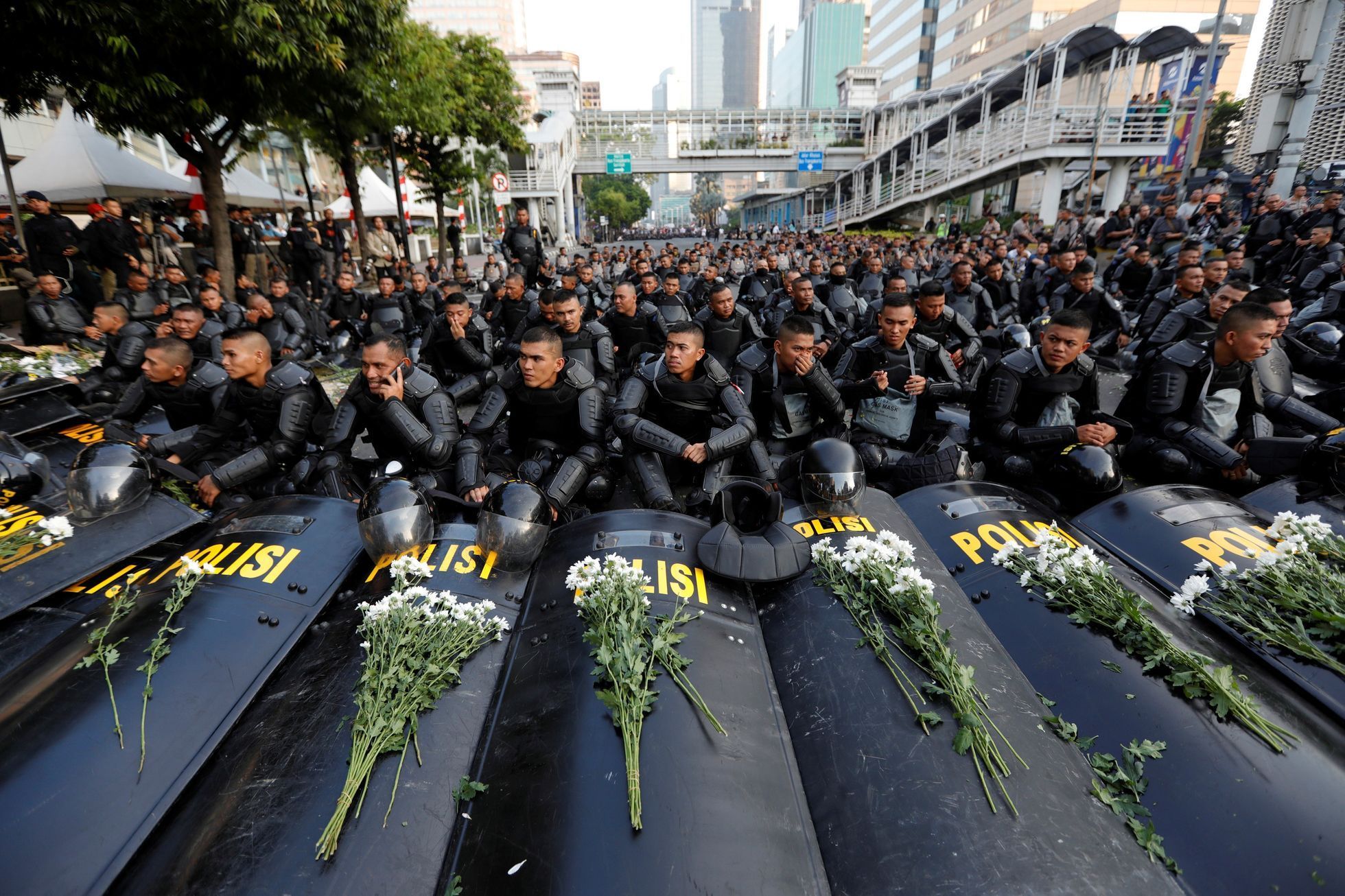 Protesty na Jakartě