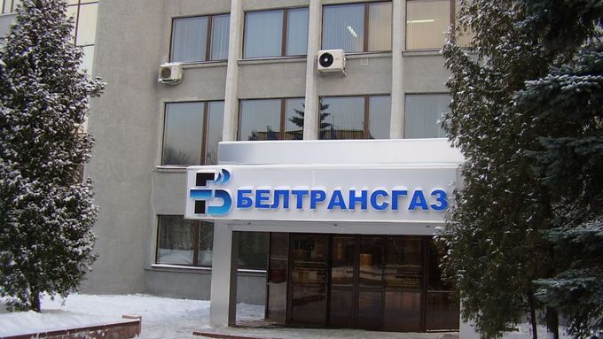 Sídlo Beltransgazu na Někrasovově ulici v Minsku. Pro zásobování Evropy plynem je to velmi důležitá adresa.
