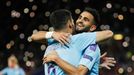 Liga mistrů: Ilkay Gundogan a Riyad Mahrez v zápase s Šachtarem