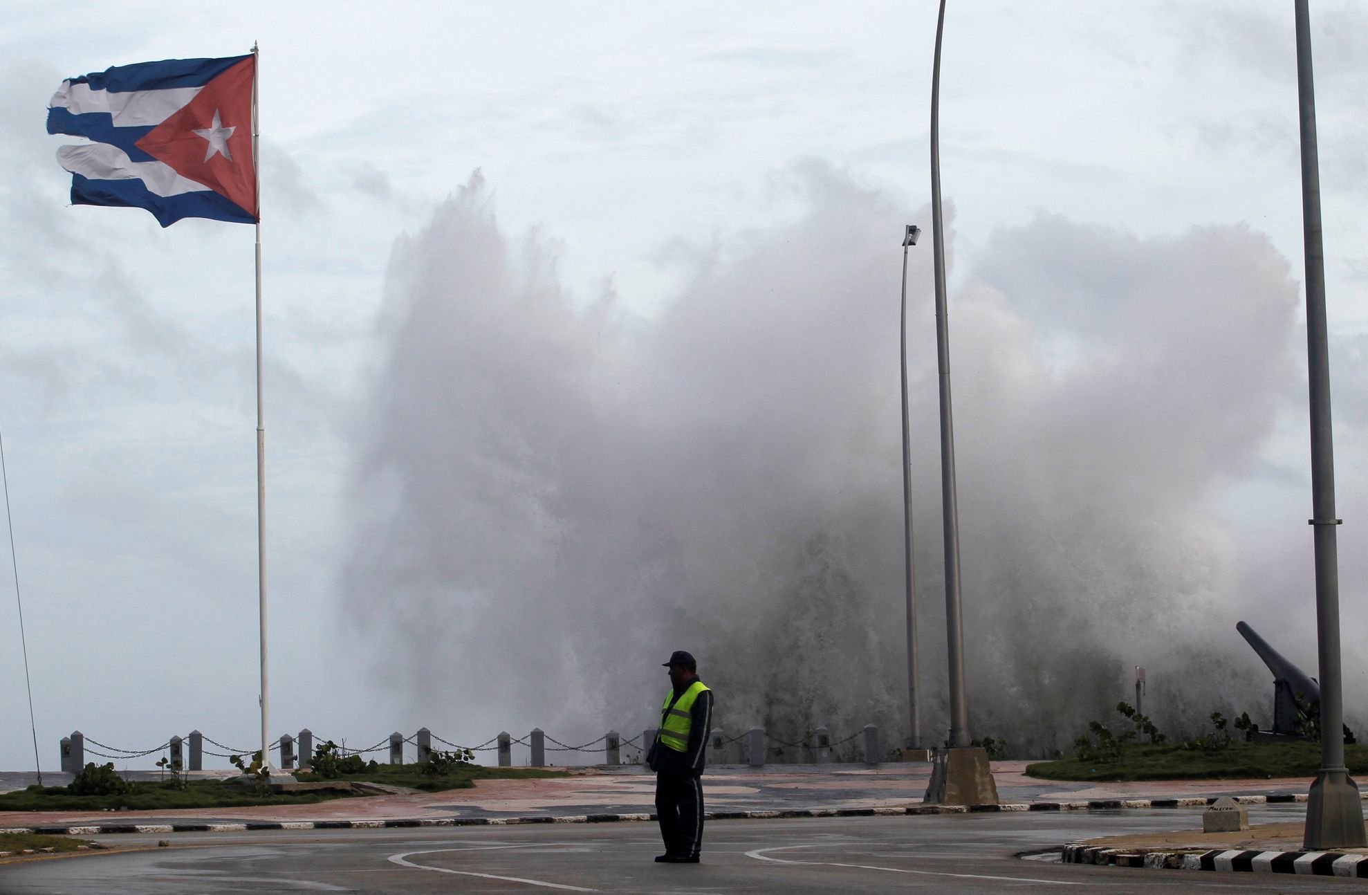 Hurikán Irma v Havaně, září 2017