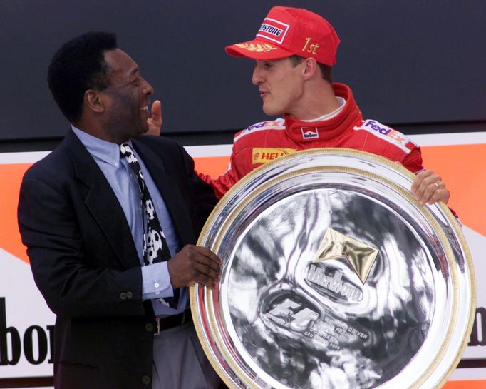 F1, VC Brazílie 2002: Pelé a Michael Schumacher