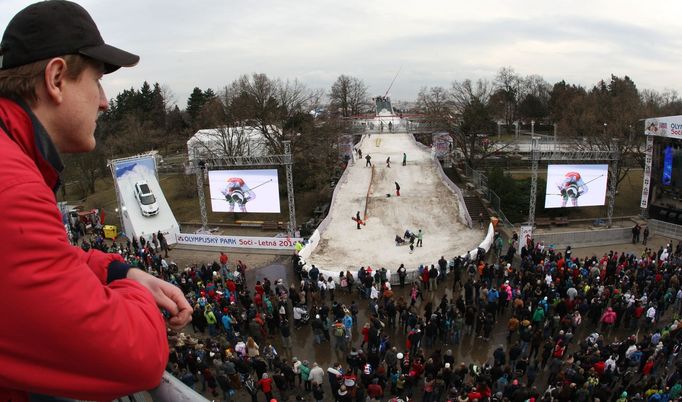 Soči 2014, fandění na Letně (Sáblíková+biatlon)