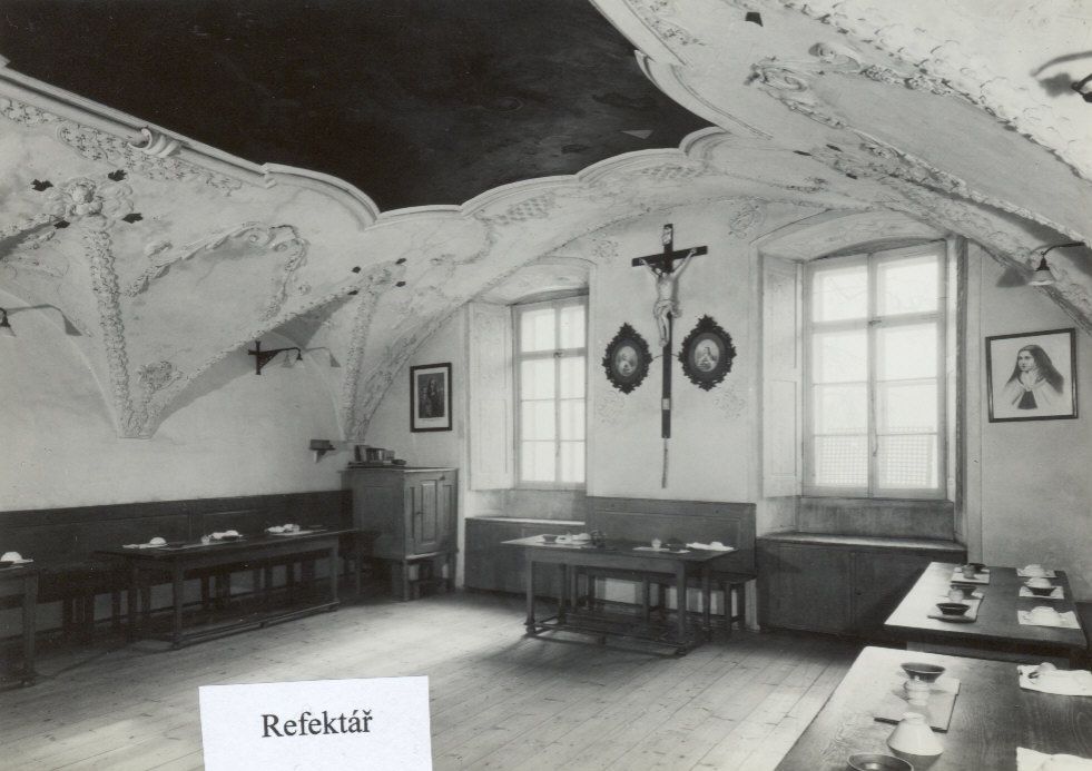 Fortna, Klášter bosých karmelitánů / karmelitek v Praze, Hradčany - historické foto