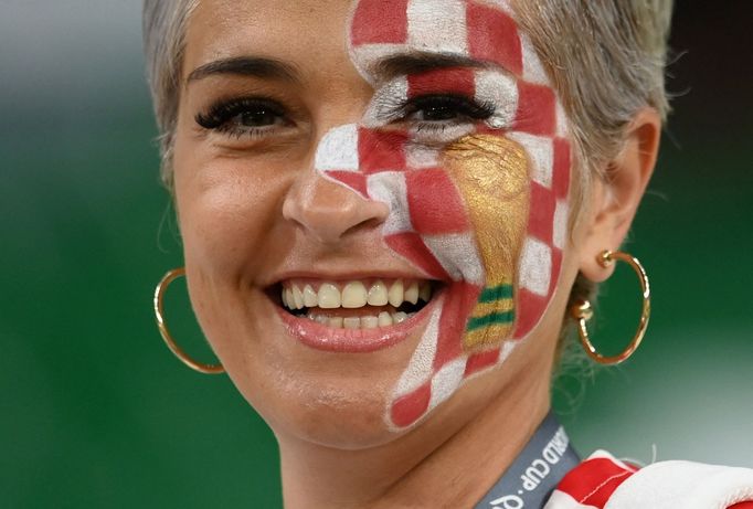 Fanoušci před čtvrtfinále MS 2022 Chorvatsko - Brazílie: Chorvatsko