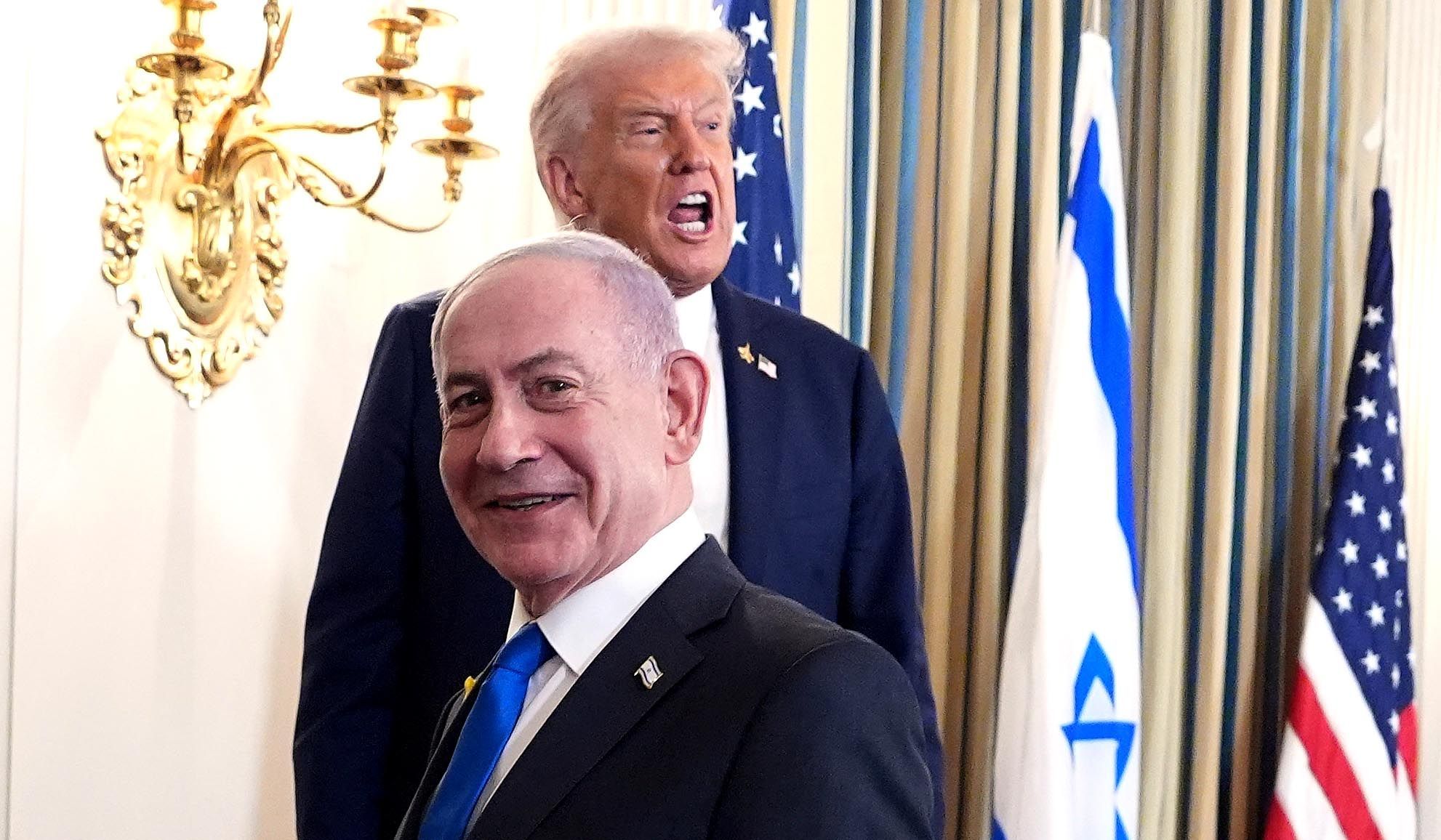 Donald Trump, Benjamin Netanjahu, Izrael, USA, Gaza, Hamas, Palestina, mírový plán