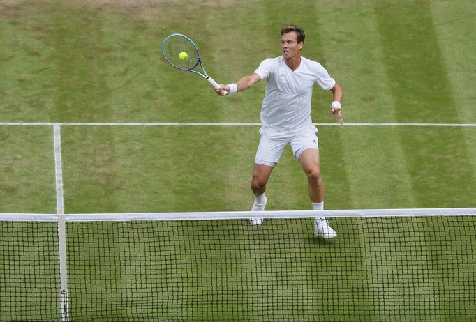 Tomáš Berdych v semifinále Wimbledonu 2016