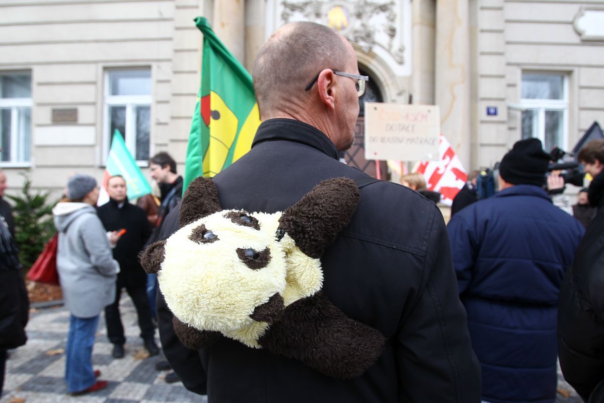 Demonstrace starostů Středočeského kraje 23.11.2015