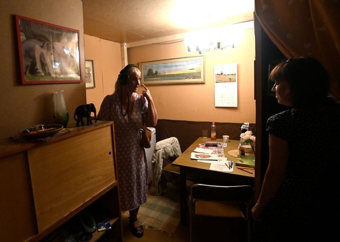 Snímek z výstavy Kolemjdoucí.