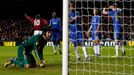 Fotbal, Evropská liga, Chelsea - Sparta: David Lafata (10) slaví gól