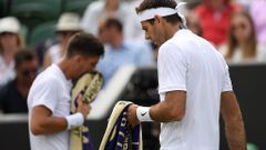 Kokkinakis a Del Potro na Wimbledonu 2017