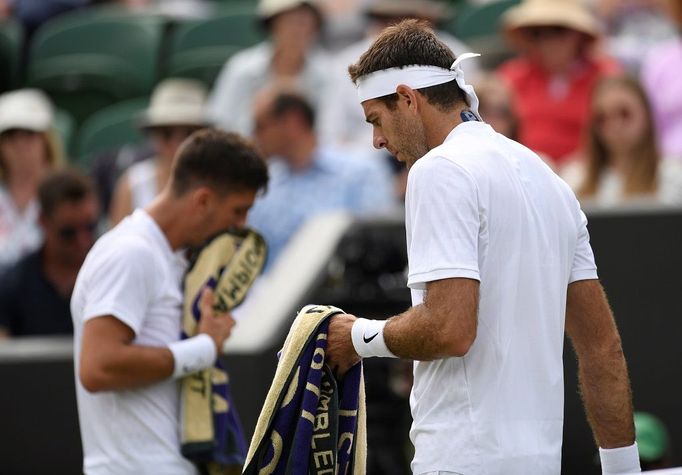 Kokkinakis a Del Potro na Wimbledonu 2017