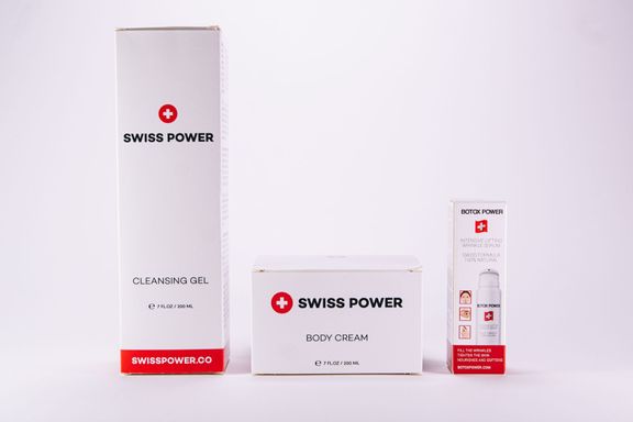 Produktová řada Swiss Power, sérum Botox Power je na fotografii vpravo.