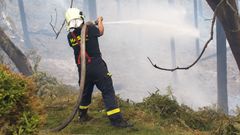 Požár České Švýcarsko, Hřensko, hasiči, oheň