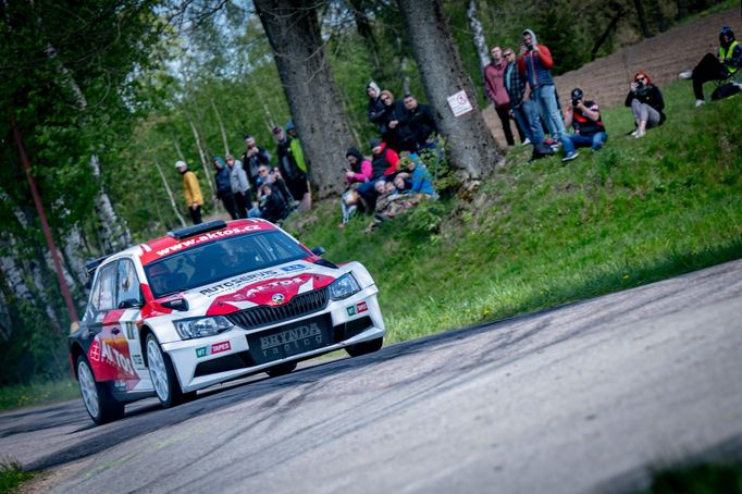 Karel Kupec, Škoda Fabia R5 během Rallye Králíky 2024