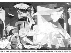 Guernica, slavný obraz z roku 1937 je vystaven v Madridském Pradu