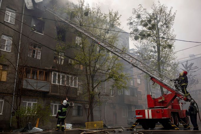 Ruská armáda ostřelovala Charkov.