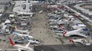 n aerial view of the 50th Paris Air Show, at the Le Bourget airport near Paris June 18, 2013. The air show runs from June 17 to 23. REUTERS/Pascal Rossignol (FRANCE - Tags: BUSINESS AIR TRANSPORT DEFENCE)